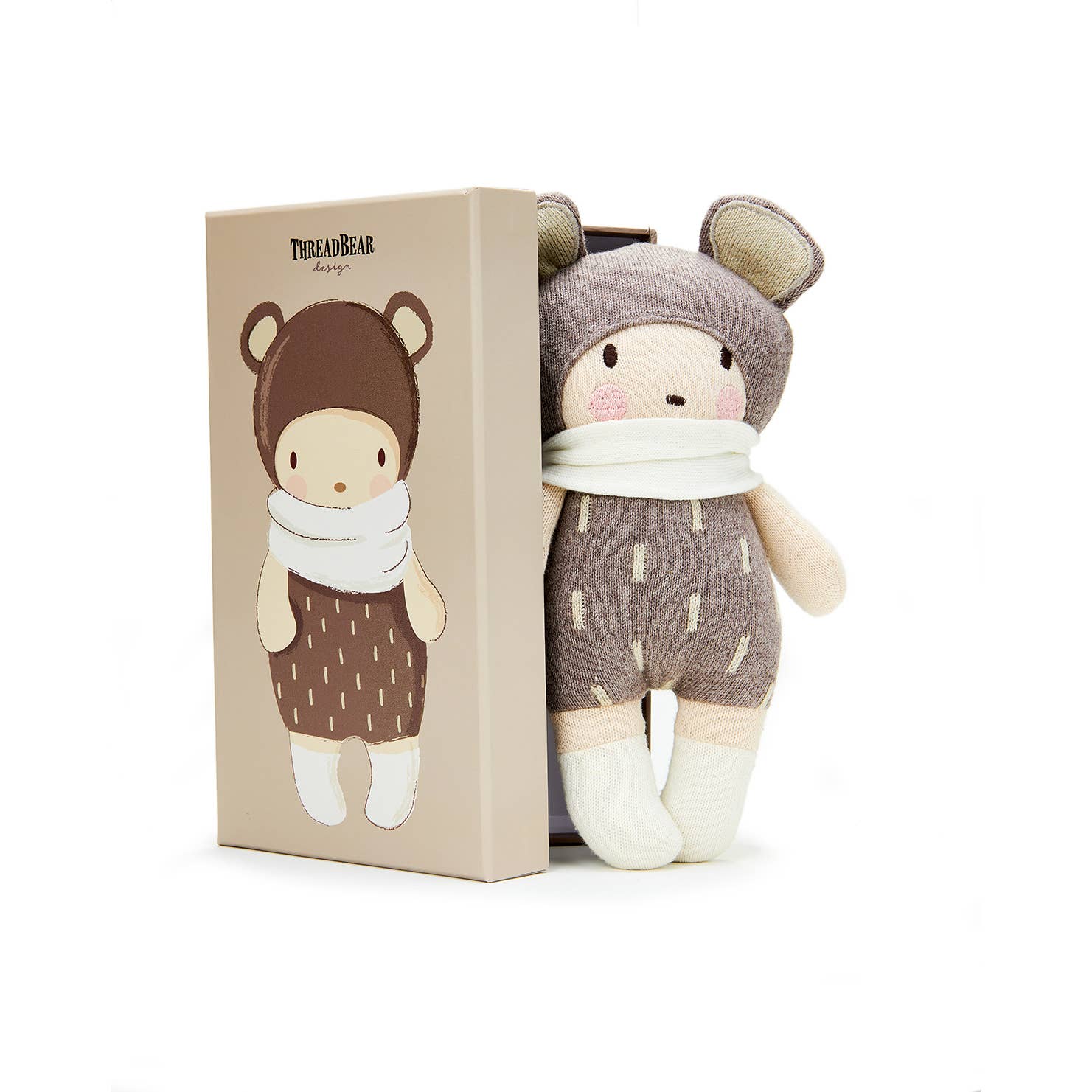 Baby Beau Knitted Doll DollThreadbear Design USTAYLOR + MAX