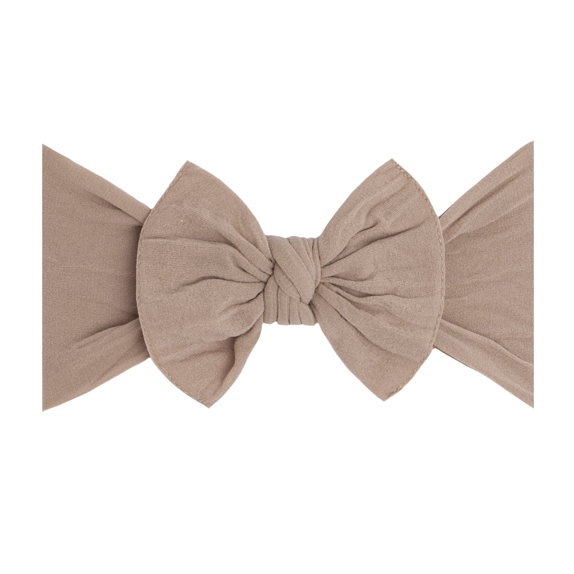 Baby Bling® The Original Knot soft nylon headband: White hair bowsBaby Bling BowsTAYLOR + MAX