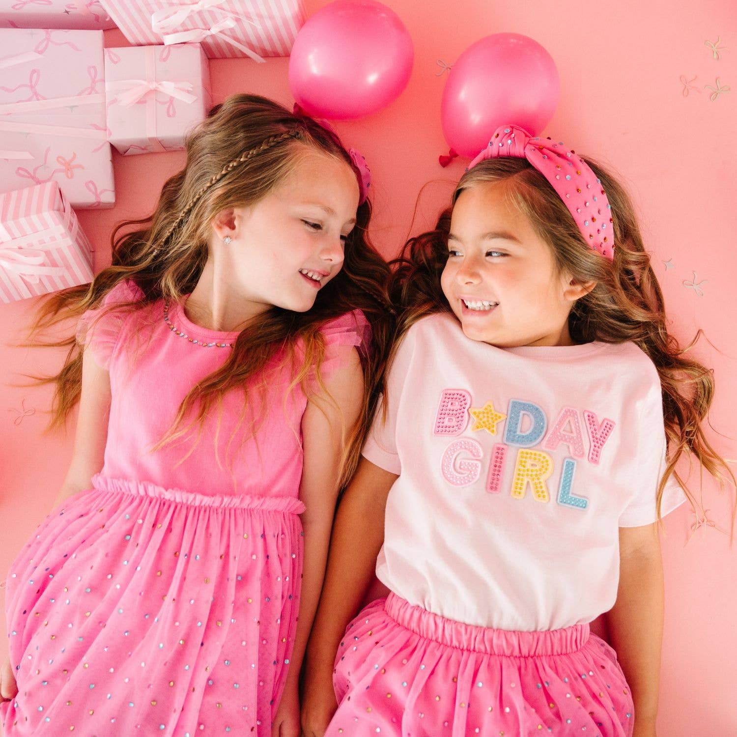 Birthday Girl Rhinestone Patch Short Sleeve T-Shirt - Kids: 12 - 18M Sweet WinkTAYLOR + MAX