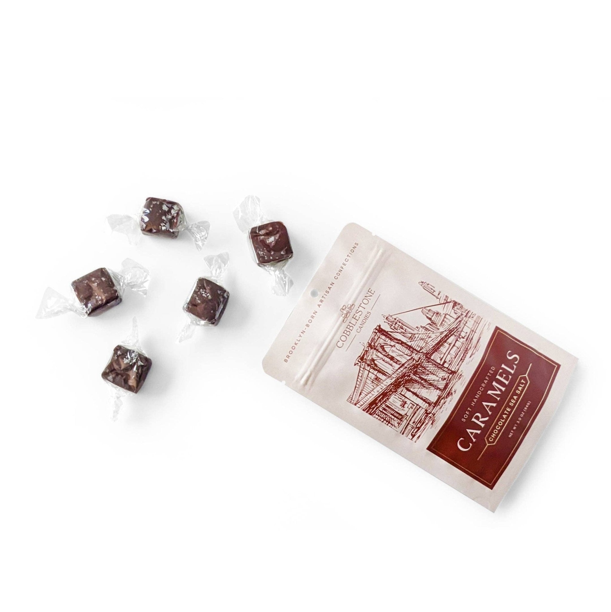 Chocolate Sea Salt Caramels CandiesCobblestone CandiesTAYLOR + MAX