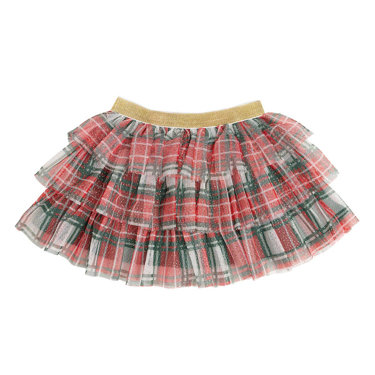 Christmas Plaid Tiered Tutu - Dress Up Skirt - Holiday Tutu skirtSweet WinkTAYLOR + MAX