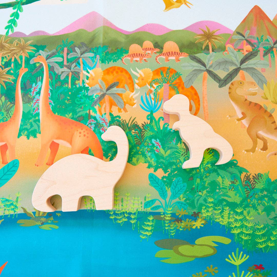 Dinosaur Land Seek & Find Playsilk Activity ToysSarah’s SilksTAYLOR + MAX