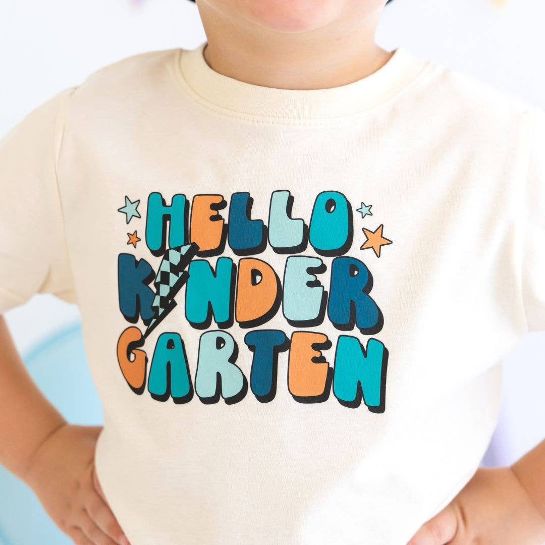 Hello Kindergarten Short Sleeve T-Shirt - Back to School Kids ClothingTAYLOR + MAXTAYLOR + MAX