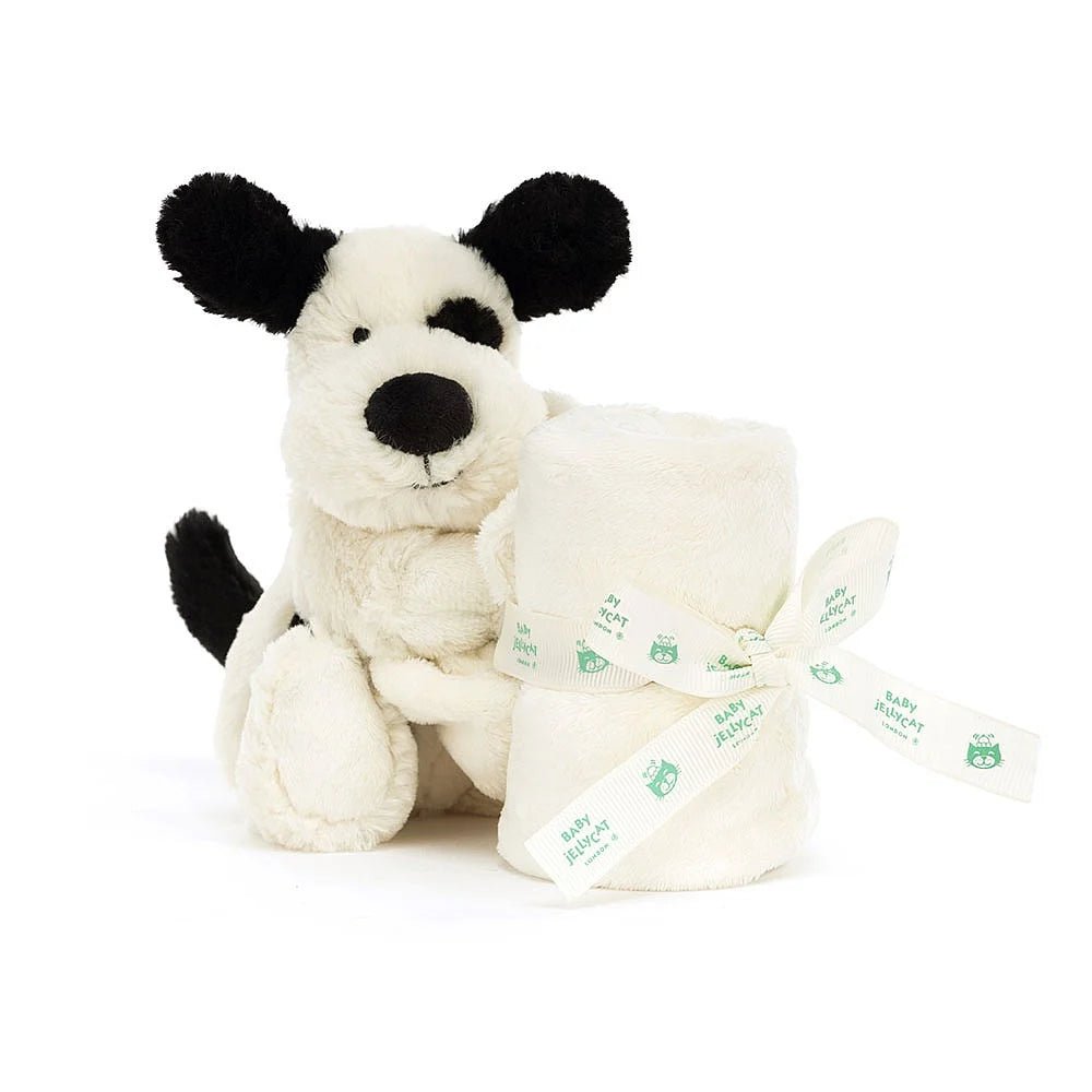 Bashful Black & Cream Puppy Soother Activity ToysJellycatTAYLOR + MAX