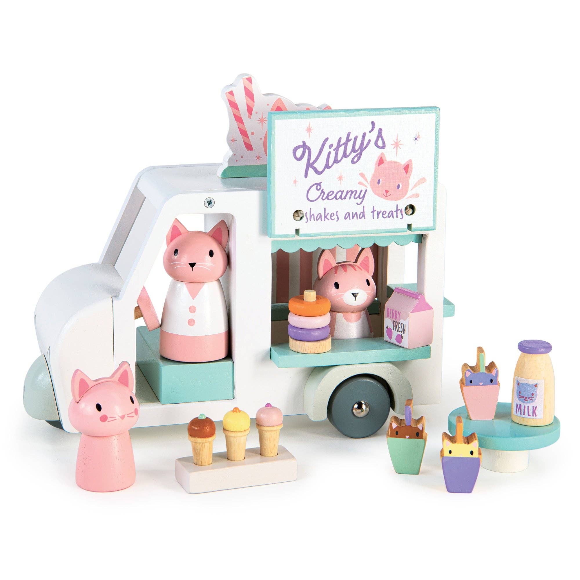 Kitty's Milkshake Van toy truckTender Leaf ToysTAYLOR + MAX