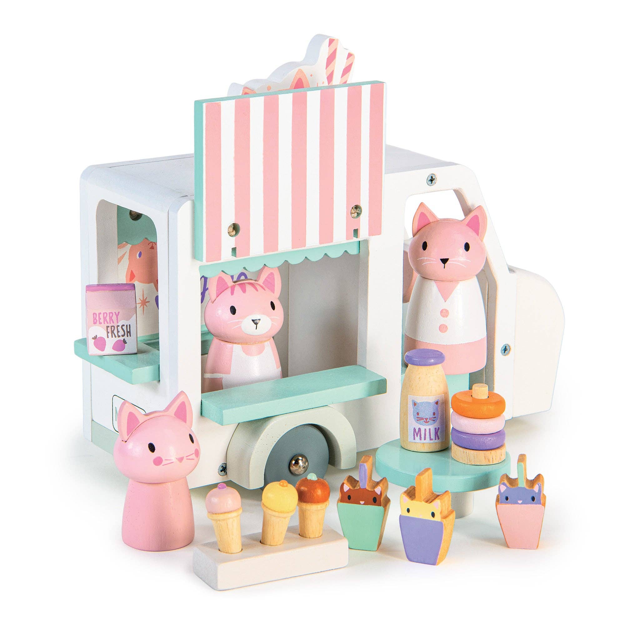 Kitty's Milkshake Van toy truckTender Leaf ToysTAYLOR + MAX