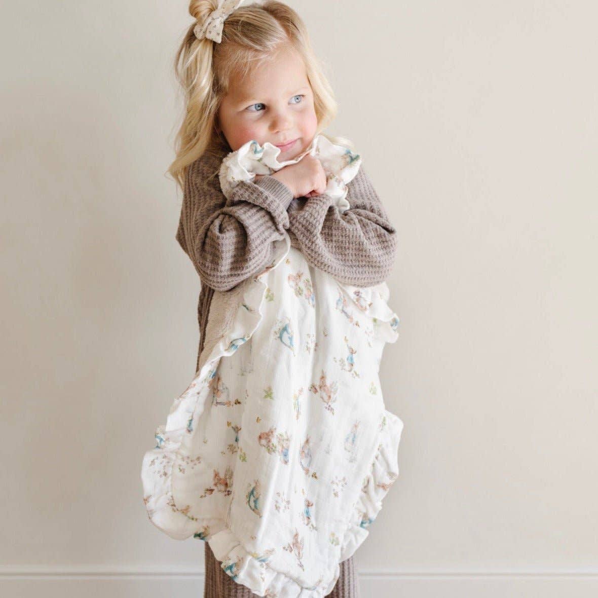 Peter Rabbit™ Bamboo Rayon Muslin/Lush Mini Blanket | Girl SaranoniTAYLOR + MAX