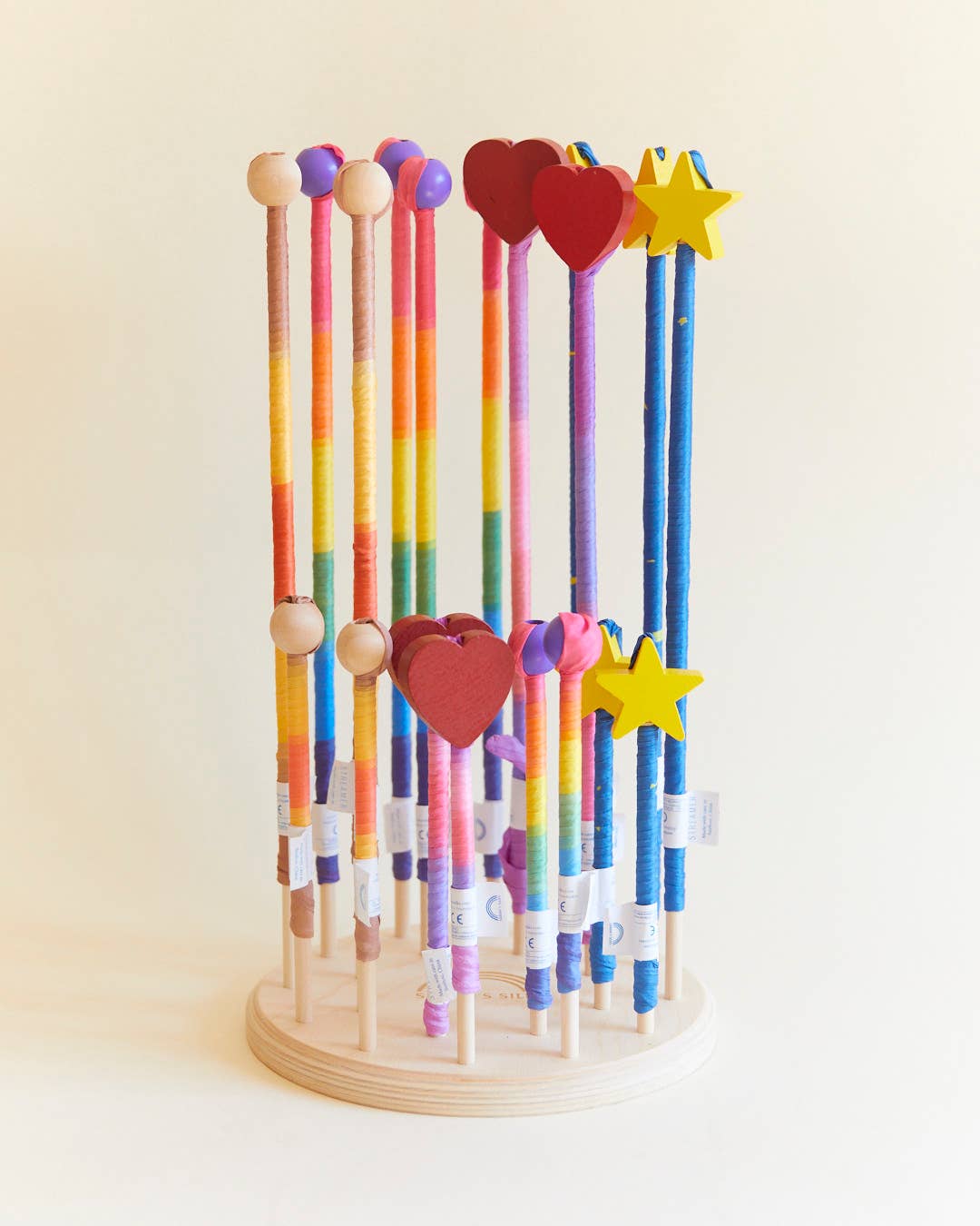 Pink & Purple Silk & Wood Streamer - Wand for Pretend Play Activity ToysSarah’s SilksTAYLOR + MAX