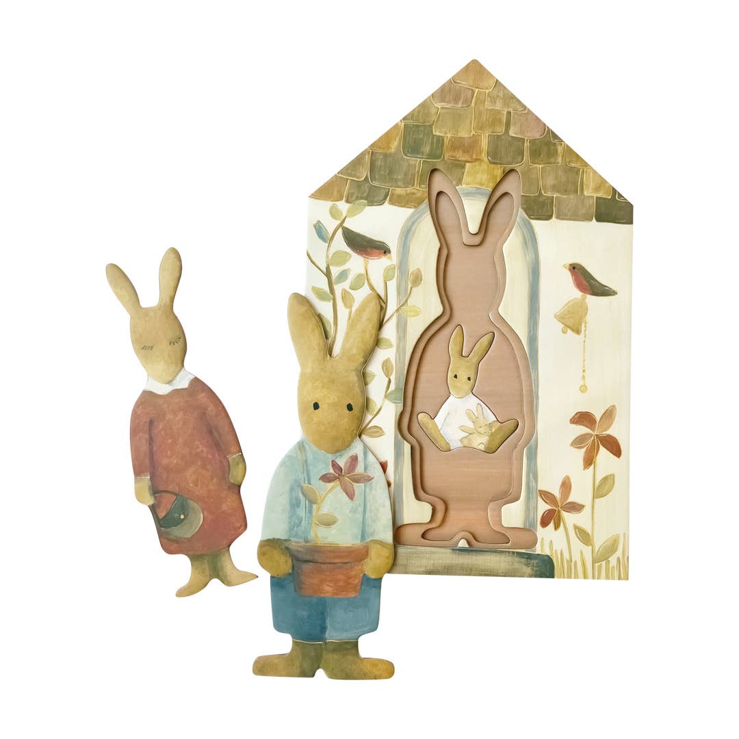 Rabbits Multi Layered Puzzle Wooden & Pegged PuzzlesEgmontTAYLOR + MAX