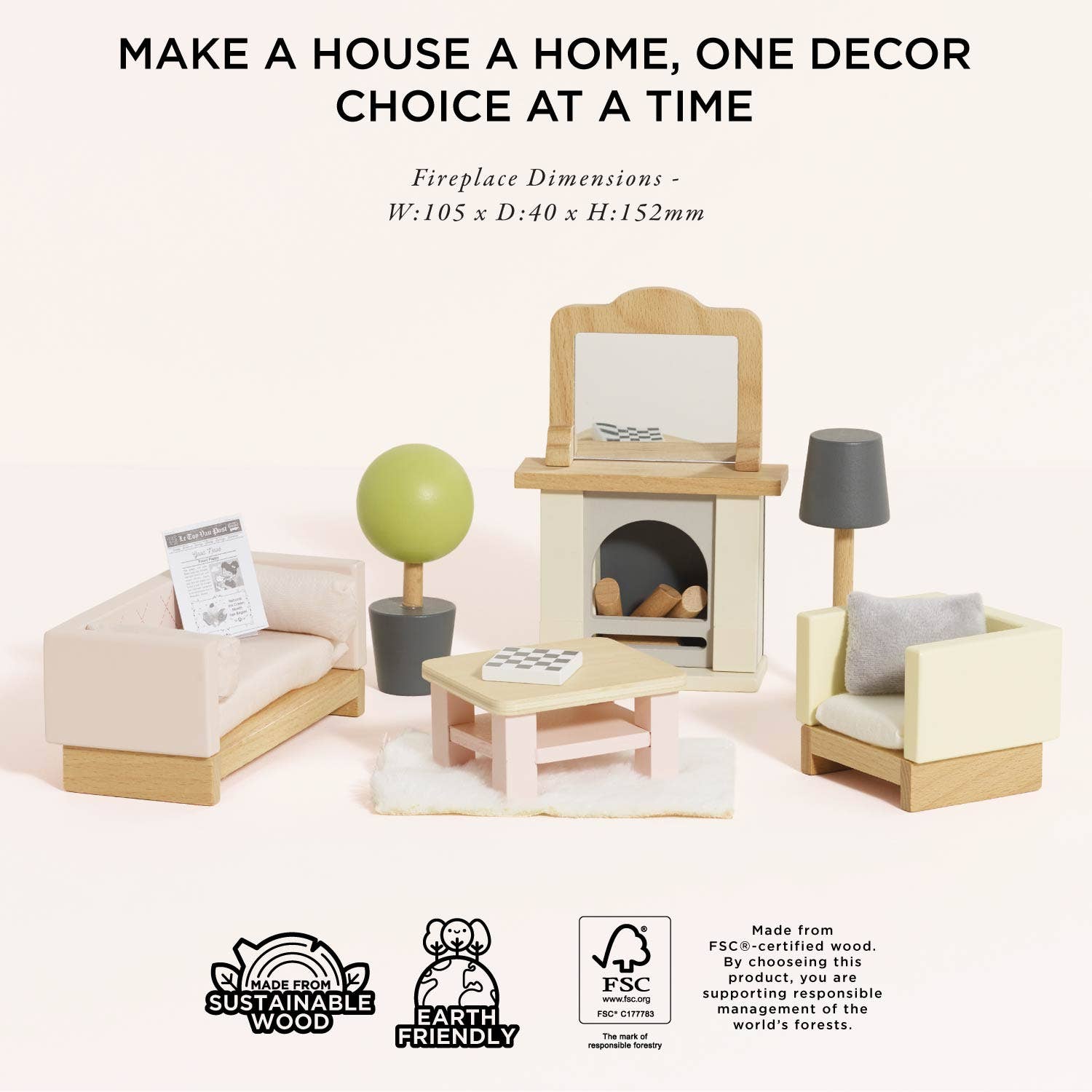 Wooden Dolls House Living Room Le Toy Van, Inc.TAYLOR + MAX