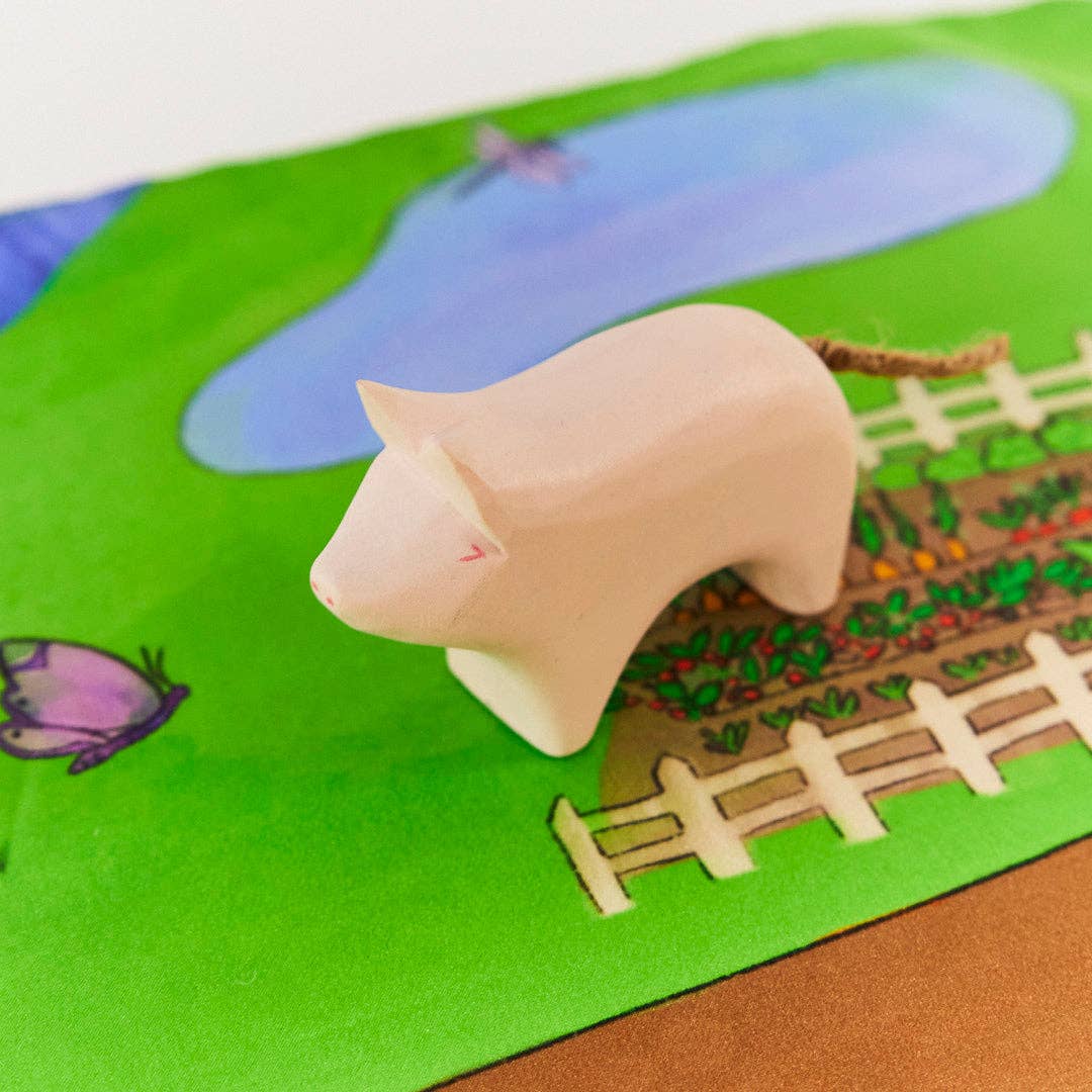 Wooden Painted Pig Sarah’s SilksTAYLOR + MAX