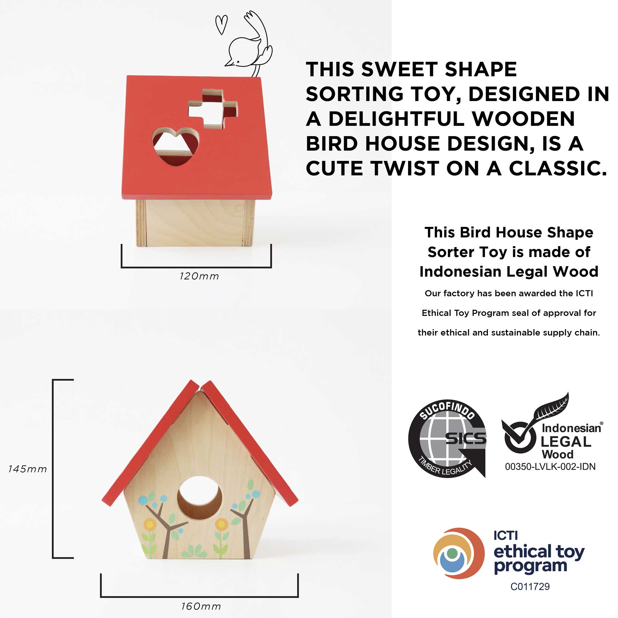 Woodland Bird House Shape Sorter Le Toy Van, Inc.