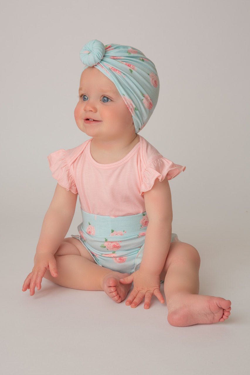 Pink Flutter Sleeve Onesie TopAngel DearTAYLOR + MAX