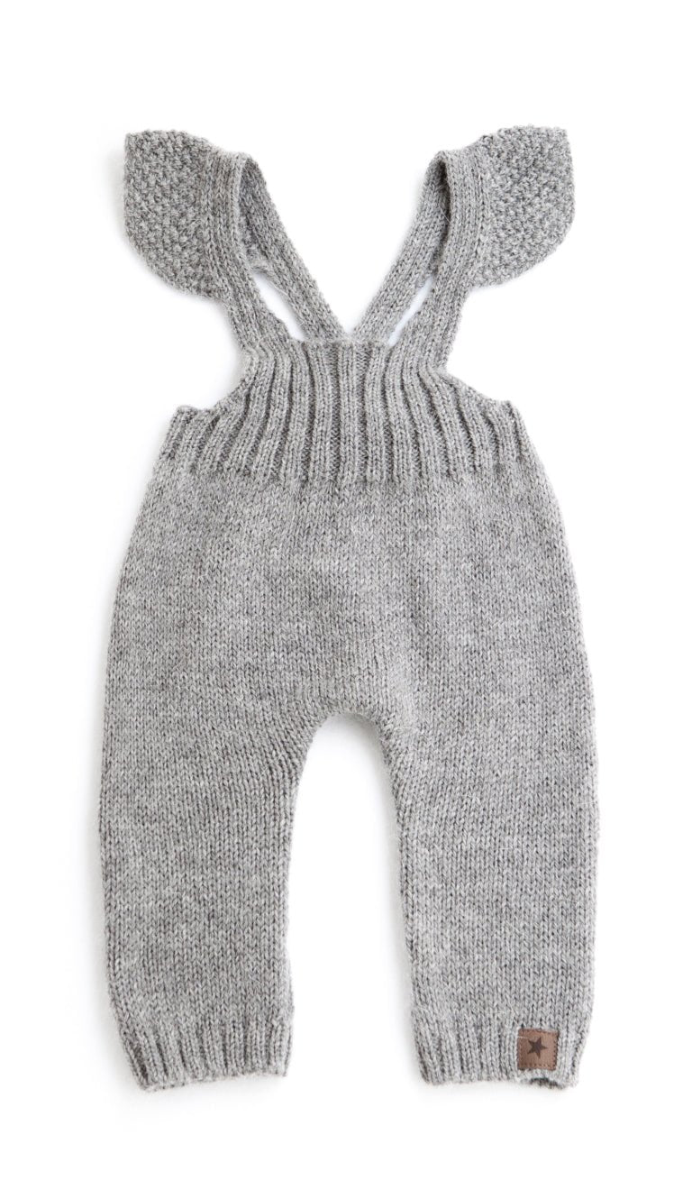 Tocoto Vintage Knitted Overalls | Grey RomperTocoto VintageTAYLOR + MAX