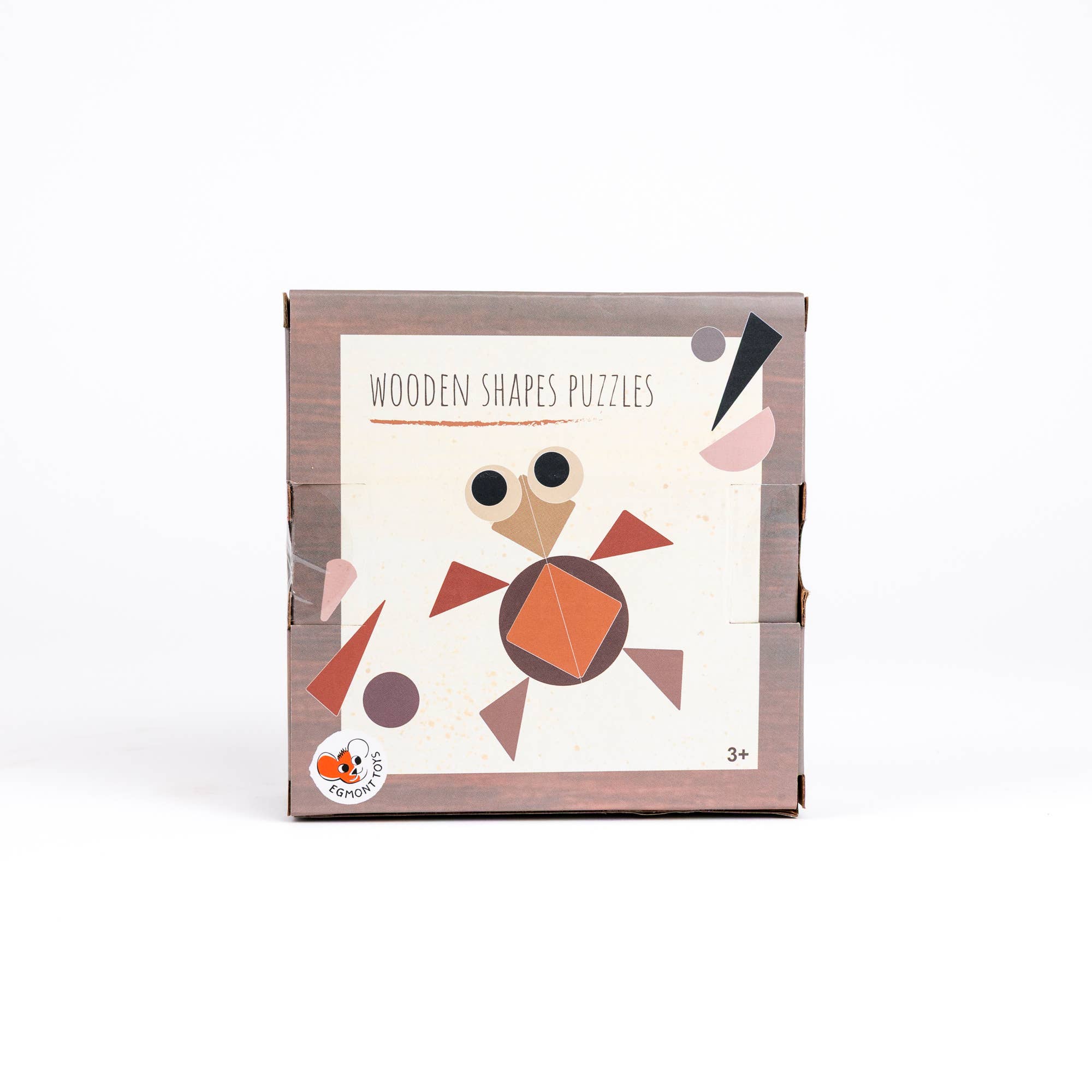 Wooden shapes in neutral colors for kids to use their creativity to create animals like a turtle, bear and other animals. Made of wood.