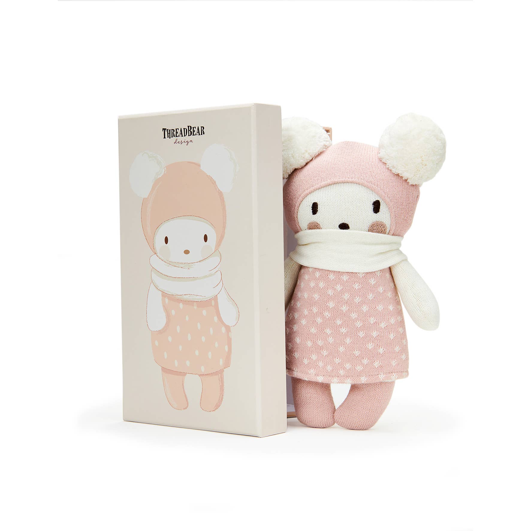 Baby Bella knitted doll in a gift box DollThreadbear Design USTAYLOR + MAX