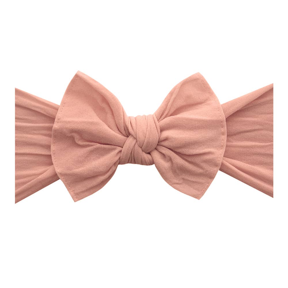 Baby Bling® The Original Knot soft nylon headband: White hair bowsBaby Bling BowsTAYLOR + MAX