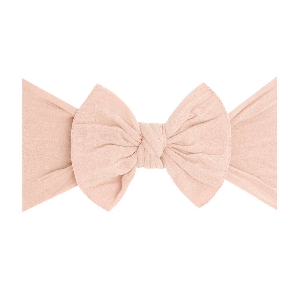 Baby Bling® The Original Knot soft nylon headband: White hair bowsBaby Bling BowsTAYLOR + MAX