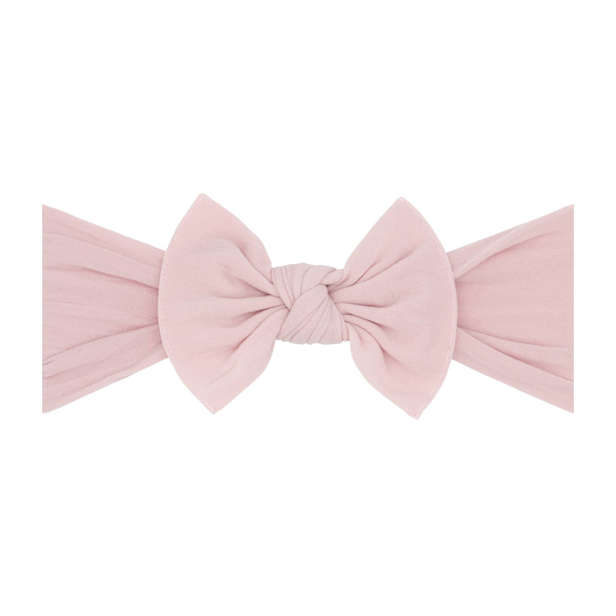 Baby Bling® The Original Knot soft nylon headband: White hair bowsBaby Bling BowsTAYLOR + MAX