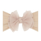 Baby Bling® Tulle FAB® soft nylon headband with tulle bow: Pleated Blush hair bowsBaby Bling BowsTAYLOR + MAX