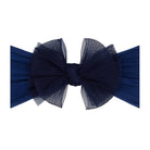 Baby Bling® Tulle FAB® soft nylon headband with tulle bow: Pleated White hair bowsBaby Bling BowsTAYLOR + MAX