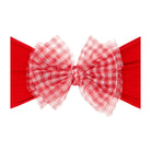 Baby Bling® Tulle FAB® soft nylon headband with tulle bow: Pleated White hair bowsBaby Bling BowsTAYLOR + MAX