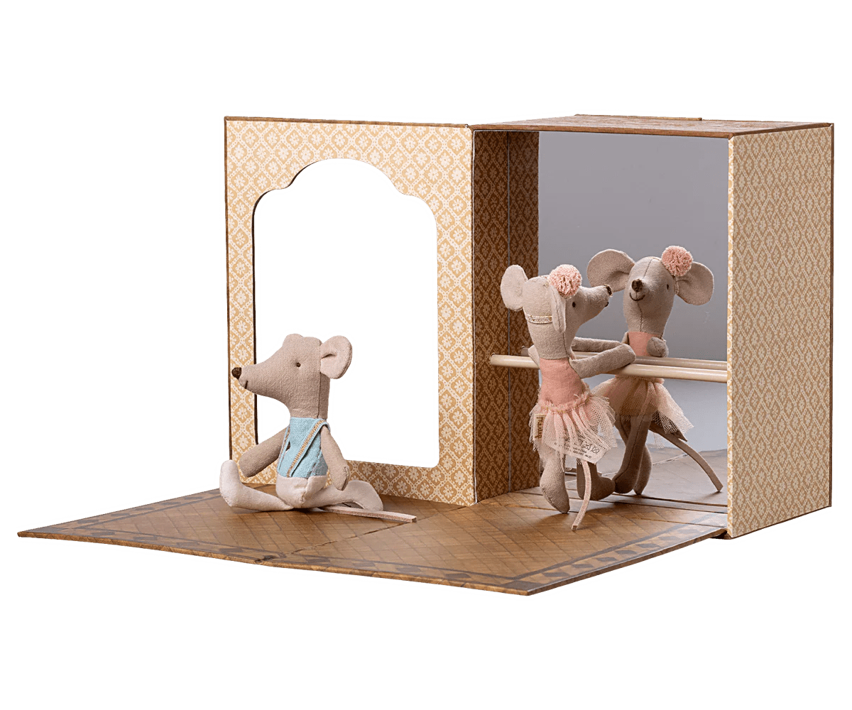 Ballet Mice in Dance Studio| Little Sister and Brother doll houseMailegTAYLOR + MAX