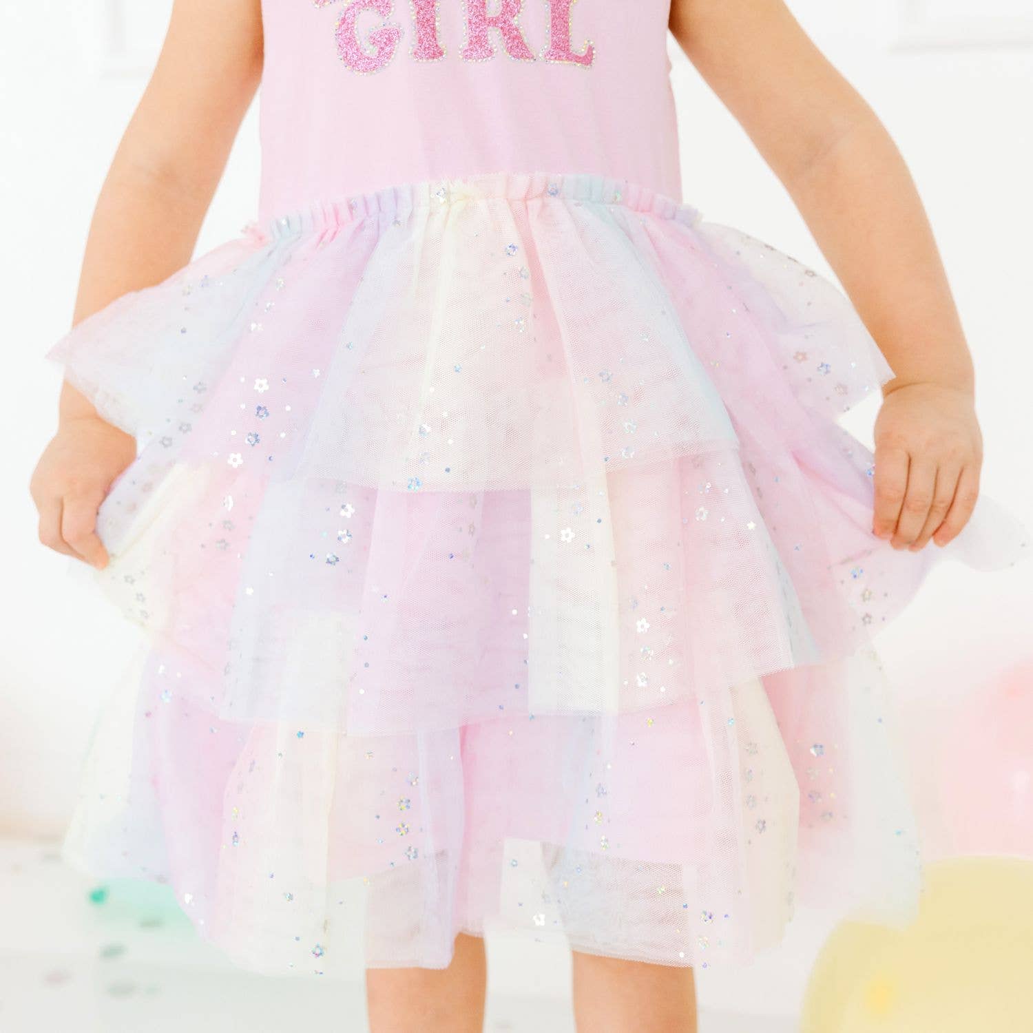 Birthday Girl Fairy Dust Short Sleeve Tutu Dress - Kids : 2T Sweet WinkTAYLOR + MAX