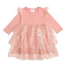 Blush Shimmer Christmas Long Sleeve Tutu Dress: 3T Girl DressSweet WinkTAYLOR + MAX
