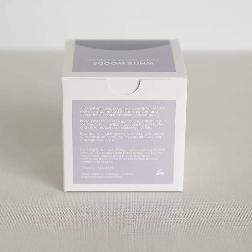 Body Balm Candle / White Woods (60 g) Lotion Candle CandlesBonnie SkincareTAYLOR + MAX