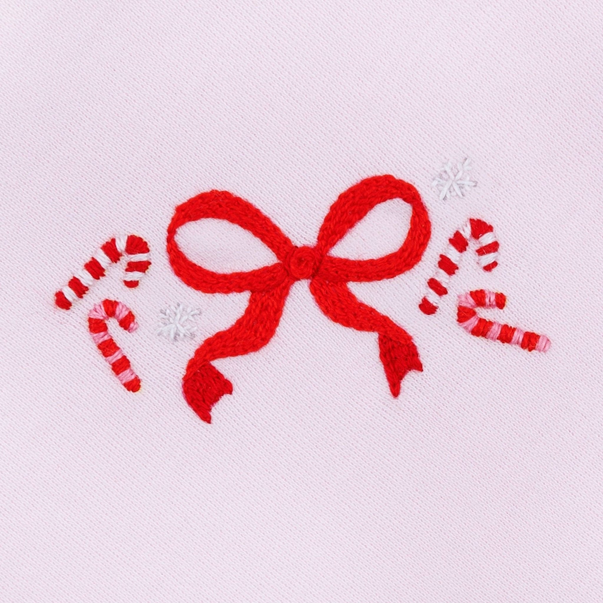 Candy Cane Lane Embroidered Ruffle Converter: Preemie Magnolia BabyTAYLOR + MAX