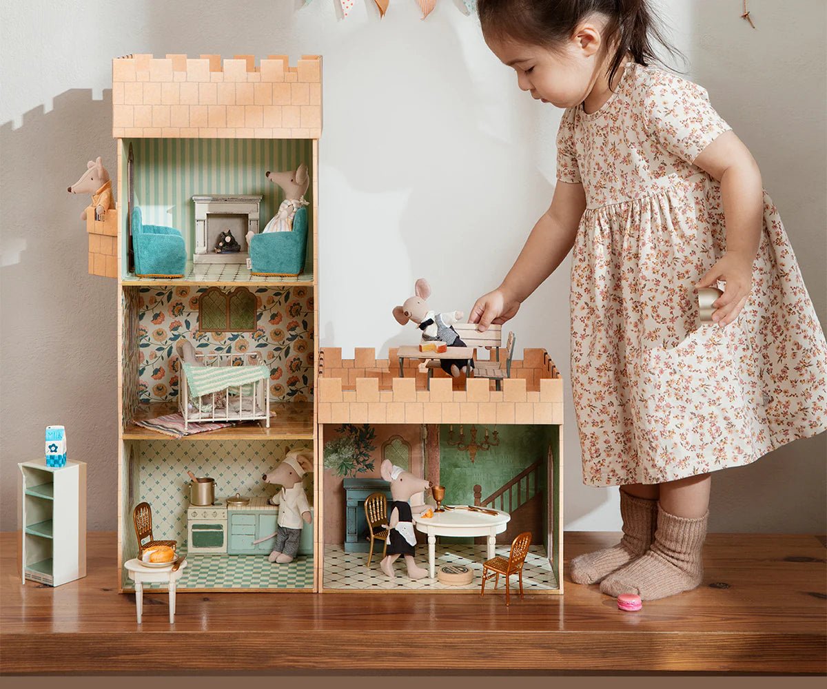 Chair, Mouse | Gold Dollhouse furnitureMailegTAYLOR + MAX