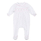 Classic Floral Smocked Footie FootieMagnolia BabyTAYLOR + MAX