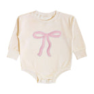 Coquette Bow Patch Long Sleeve Romper - Natural Baby & ToddlerSweet WinkTAYLOR + MAX
