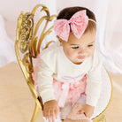 Coquette Bow Patch Long Sleeve Romper - Natural Baby & ToddlerSweet WinkTAYLOR + MAX
