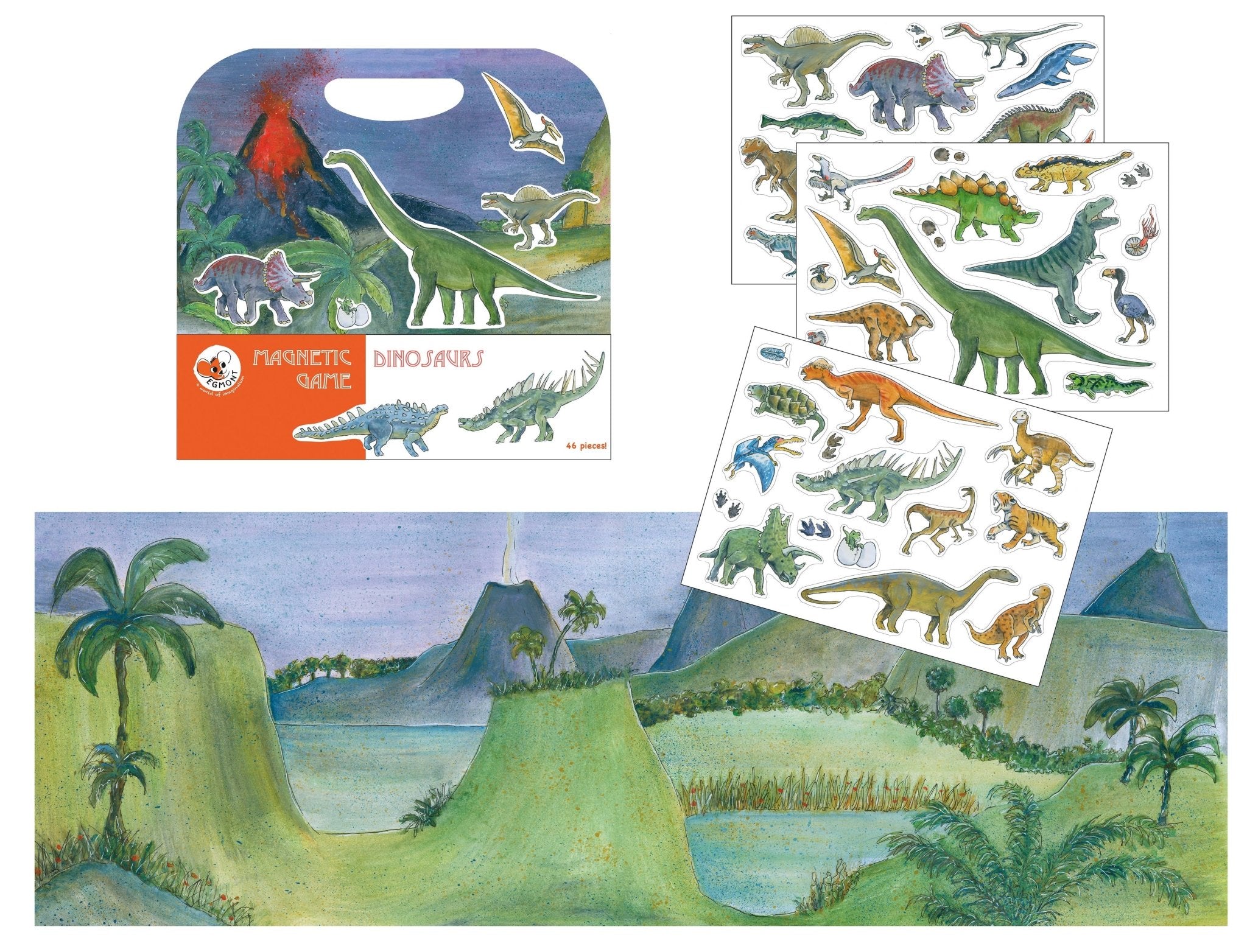 Dinosaurs Magnetic Activity Game PuzzleEgmontTAYLOR + MAX