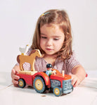 Farmyard Tractor wooden FarmTender Leaf ToysTAYLOR + MAX