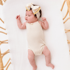 Ivory Yellow Floral Headband Baby Bling BowsTAYLOR + MAX