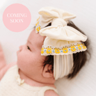 Ivory Yellow Floral Headband Baby Bling BowsTAYLOR + MAX