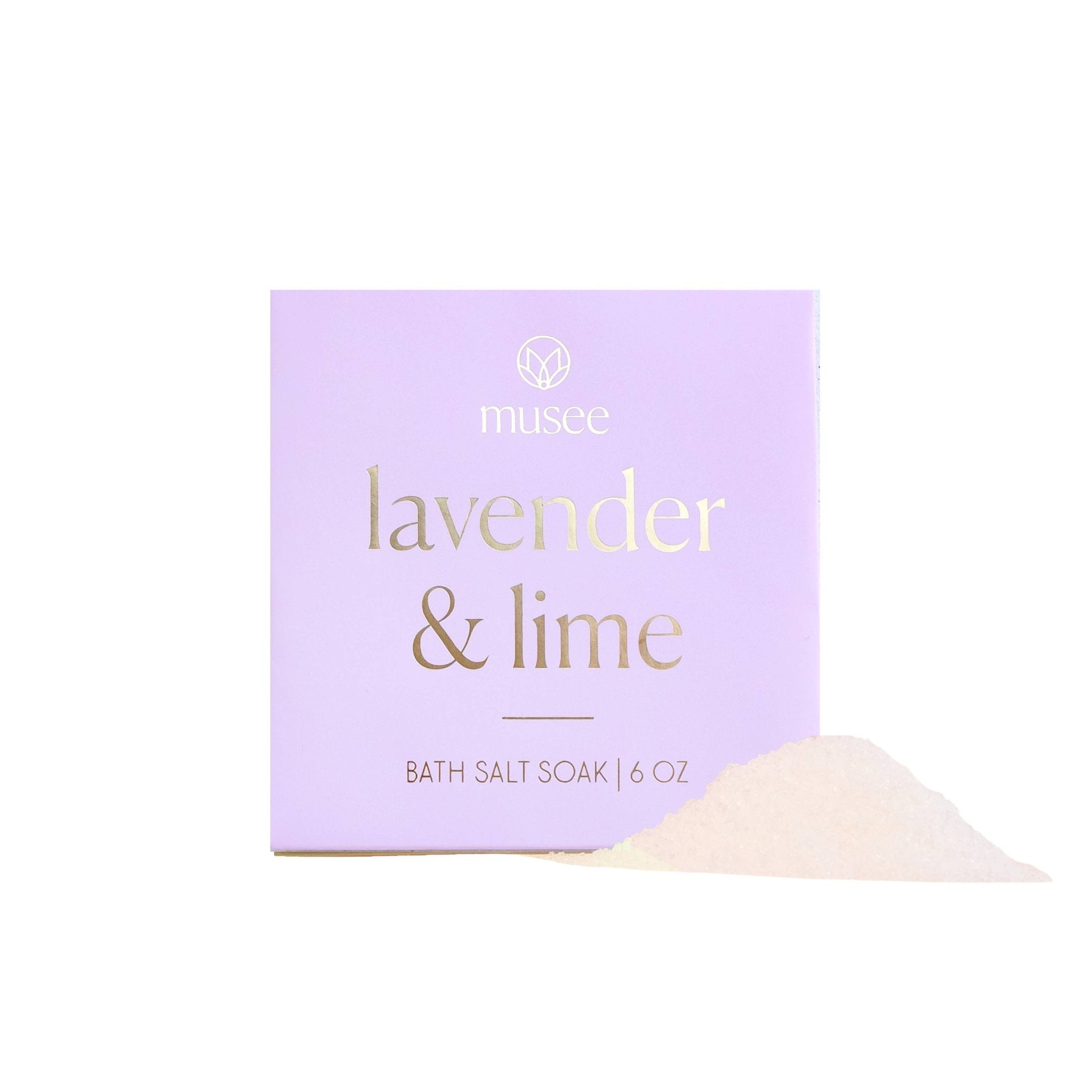 Lavender & Lime Mini Bath Salt Soak ApothecaryMuseeTAYLOR + MAX