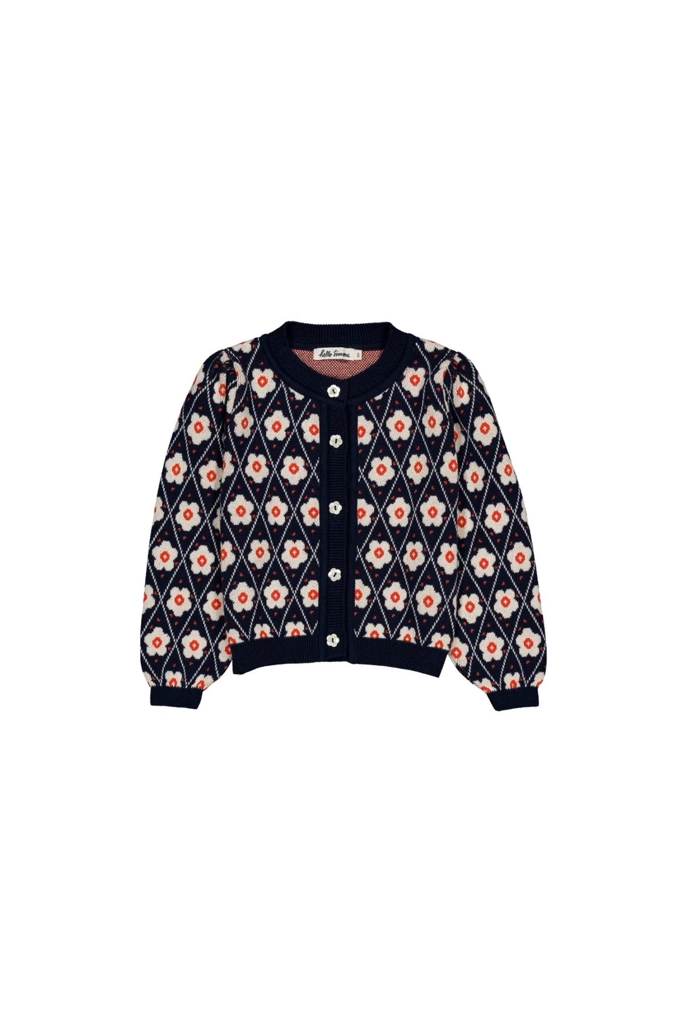 Lison Cardigan in Navy Flowers GirlsHello SimoneTAYLOR + MAX