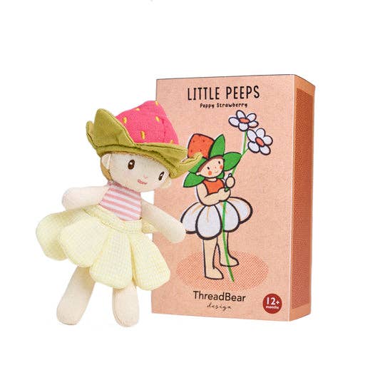 Little Peeps Poppy Strawberry Doll DollThreadbear Design USTAYLOR + MAX