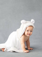 Luxe™ Baby Towel: Dusty Pink Little GiraffeTAYLOR + MAX