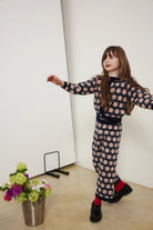 Mathilda Pants in Navy Flower Hello SimoneTAYLOR + MAX