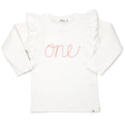 "ONE" Sparkle Pink Embroidered Tee Shirtoh baby!TAYLOR + MAX