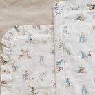 Peter Rabbit™ Bamboo Rayon Muslin/Lush Mini Blanket | Girl SaranoniTAYLOR + MAX