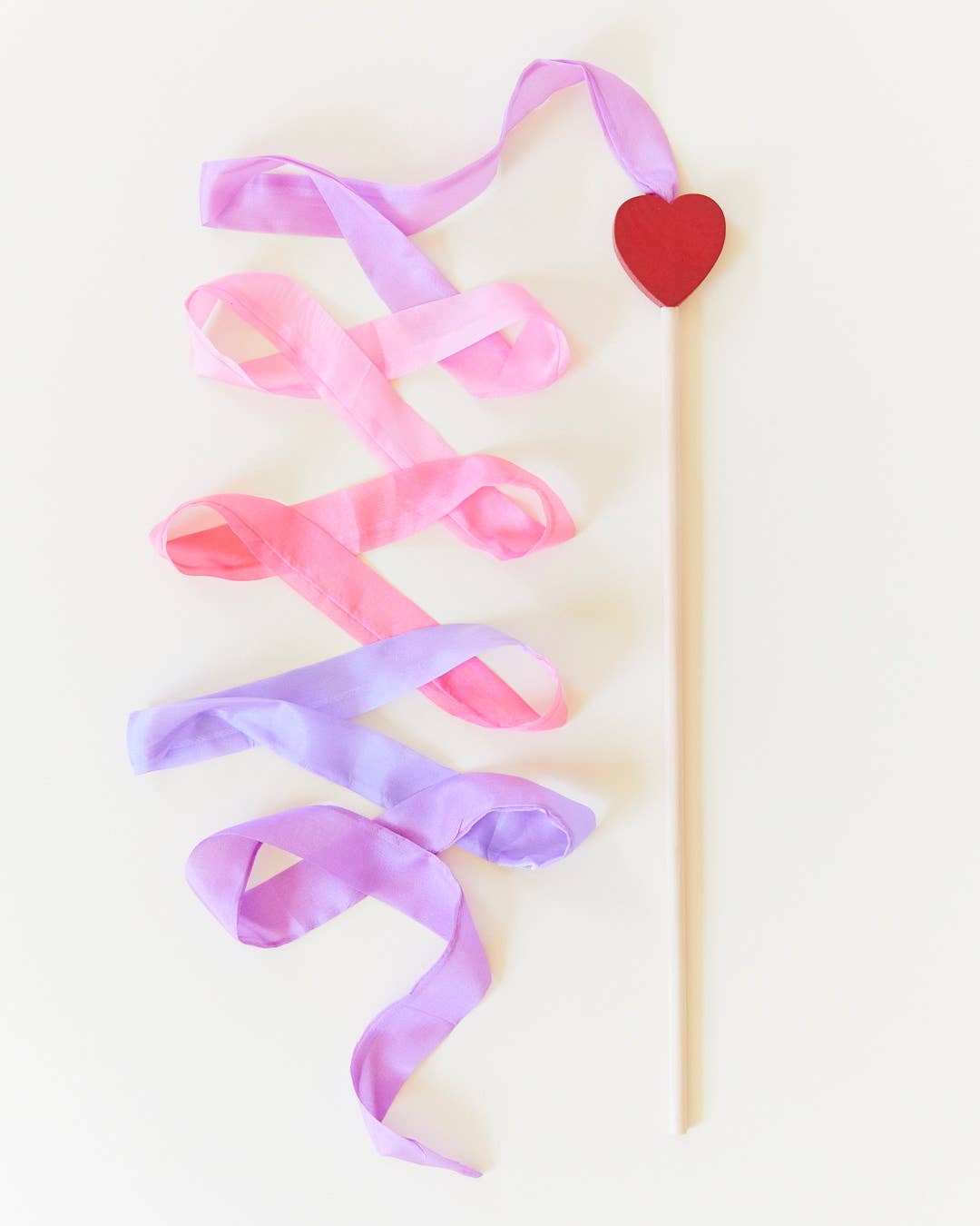 Pink & Purple Silk & Wood Streamer - Wand for Pretend Play Activity ToysSarah’s SilksTAYLOR + MAX
