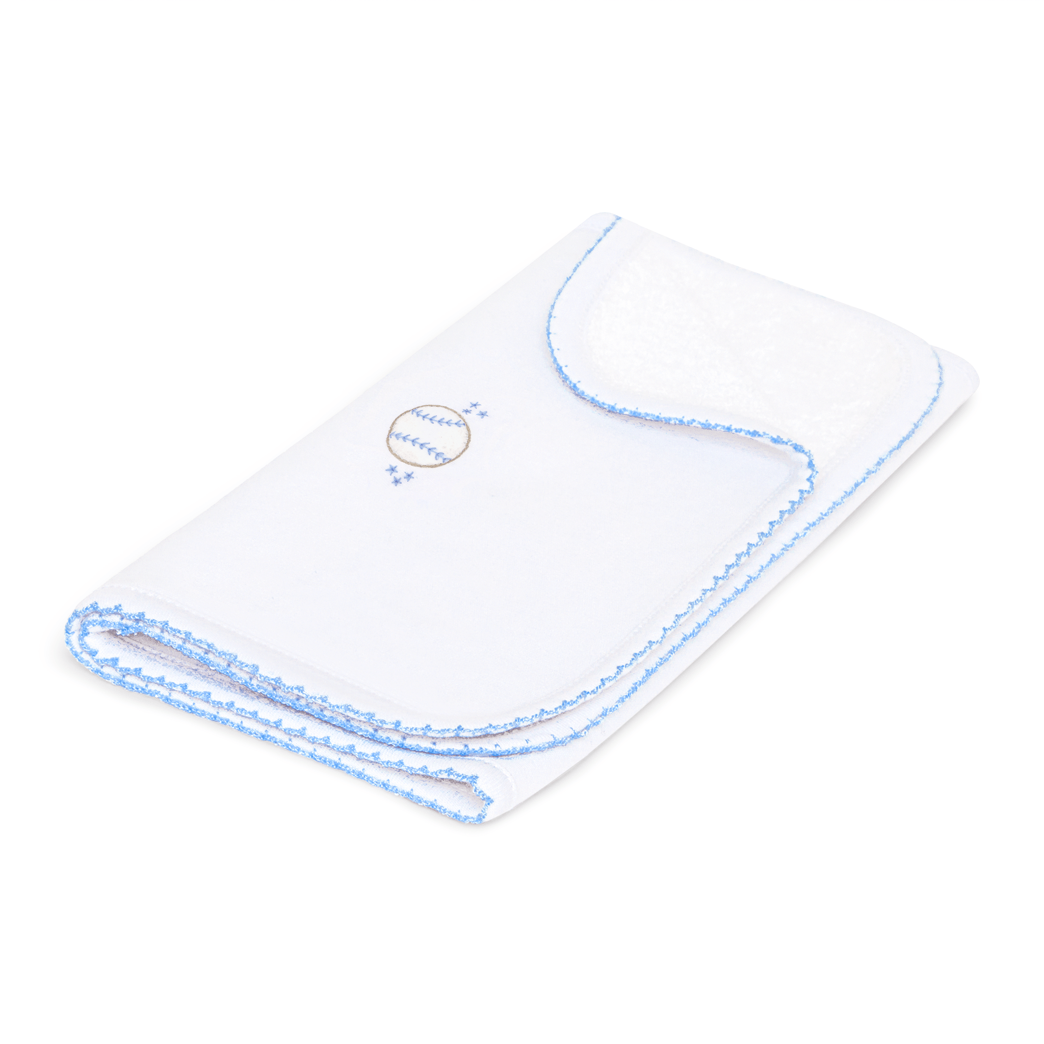 Precious Lil' Sluggers Burp Cloth - Light Blue: One Size Magnolia BabyTAYLOR + MAX