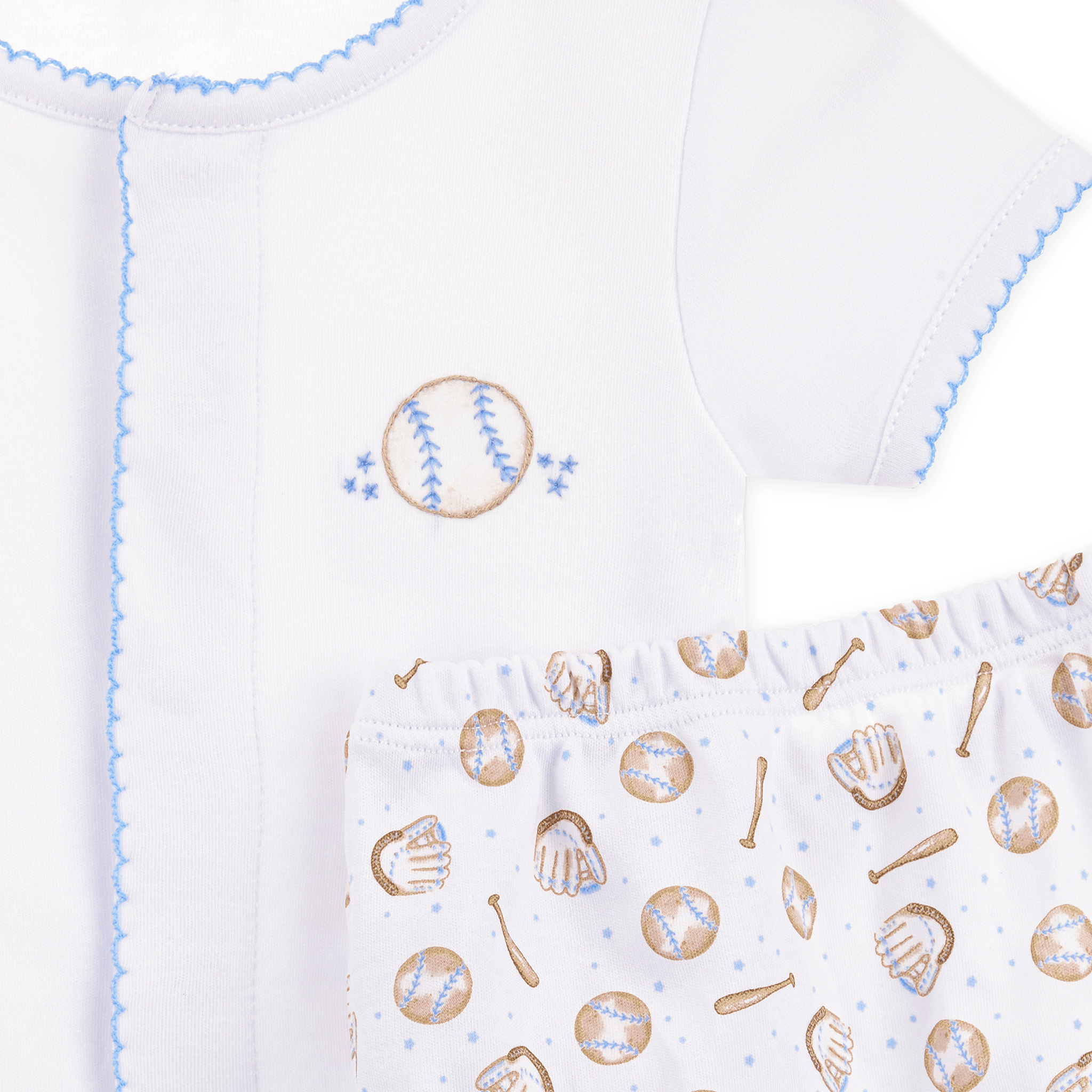 Precious Lil' Sluggers Diaper Cover Set - Light Blue: 3 Months Magnolia BabyTAYLOR + MAX