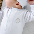 Precious Lil' Sluggers Footie - Light Blue: Preemie Magnolia BabyTAYLOR + MAX